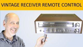 Vintage Receiver Remote Control,  Easy To Add