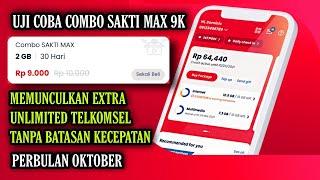 cara memunculkan paket internet extra unlimited telkomsel dengan combo sakti max