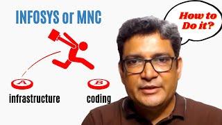How to switch from Infrastructure To Coding Job in INFOSYS or MNC?