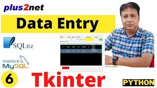 Tkinter & SQLite Data Entry Tutorial: Build a Python GUI Application to store in different databases