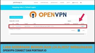 CARA MENGONLINEKAN LOCALHOST DENGAN OPENVPN MENGGUNKAN PORTMAP IO