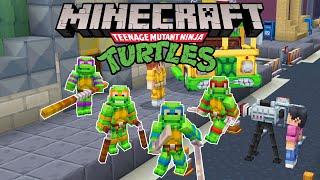 Teenage Mutant Ninja Turtles in Minecraft?! New Bedrock DLC Playthrough!