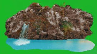 Waterfall Green Screen Video Effect HD