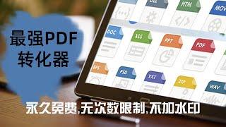 PDF转Word格式软件，Excel,PPT…免费无水印无限制转换器