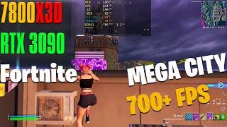 7800X3D - RTX 3090 | Fortnite MEGA CITY | CPU INTENSIVE | Chapter 4 Season 3