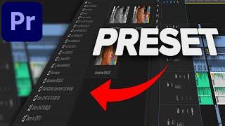 Come creare un PRESET su Adobe Premiere Pro