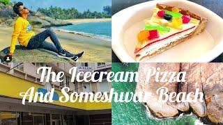 Famous Pabbas Parlour & Someshwar Beach of Mangalore | IceCream Pizza