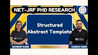 Structured Abstract Template | PhD | Gaurav Soin