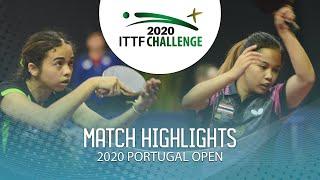 Adriana Diaz/Melanie Diaz vs Paranang Orawan/S. Suthasini | 2020 ITTF Portugal Open Highlights (1/2)