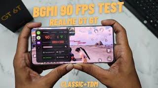 REALME GT 6T BGMI 90 FPS TEST AFTER V-14.0.1.611 NEW UPDATE - HEATING 