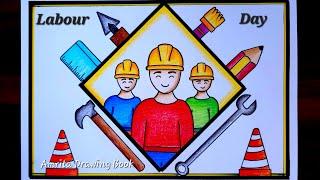 World Labour Day Drawing | Labour Day drawing | International workers Day Drawing | Happy Labour day