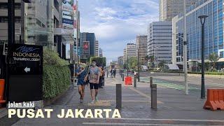 a walking around in Jakarta Downtown ‼️ [Dukuh Atas to Sarinah via Tosari & Bundaran HI] JAKARTA 4K