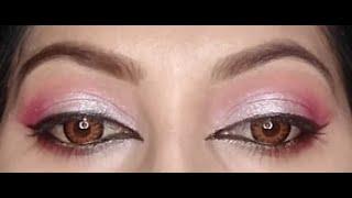 Soft Silver Glamour's Eye Makeup Tutorial | Soft Silver Eye makeup Look!