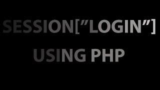 PHP Session Login with Database