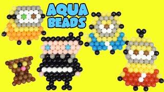 Minions The Rise of Gru DIY Aquabeads Craft Activity kit! Bob, Kevin, Stuart, Otto Characters