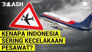 Kasus Kecelakaan Pesawat di Indonesia Tertinggi di Asia