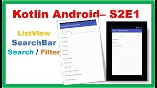 Kotlin Android S2E1 : ListView - Search/Filter using MaterialSearchBar