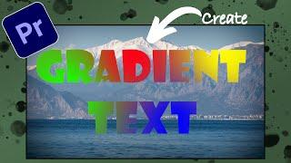 Gradient/Colored Text in premiere pro cc | Hindi Tutorial