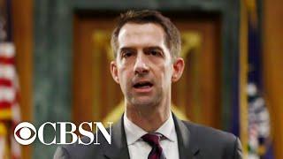 Senator Tom Cotton criticized for comment on slavery