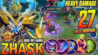 Zhask Ultimate One Hit Build Leak | MLBB Zhask GAMEPLAY| - Build Top 1 Global Zhask ~ MLBB