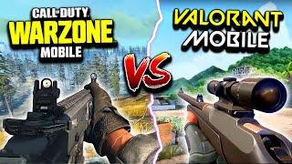 VALORANT MOBILE vs. WARZONE MOBILE! Which Game Is Better?! (Gameplay Comparison)