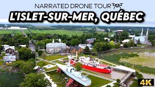 ️ Spectacular 4K Drone Footage Over L'Islet-sur-Mer, Québec | Explore Nature's Beauty 