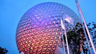 EPCOT 2023 Evening Walkthrough in the Rain in 4K | Walt Disney World Orlando Florida July 2023