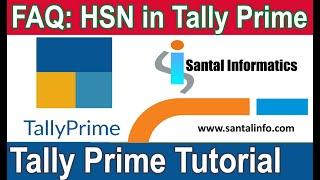 FAQ - How to use HSN in Tally Prime  || Tally Prime in Tamil