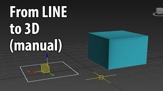 2d to 3d in 3ds max for beginners (MANUAL)