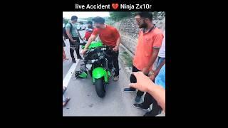 Live Accident Of Ninja Zx10r | Total Loss Super Bike | Superbike