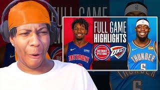 Lvgit Reacts To Detroit Pistons Vs Oklahoma City Thunder NBA PRESEASON HIGHLIGHTS October 12, 2023