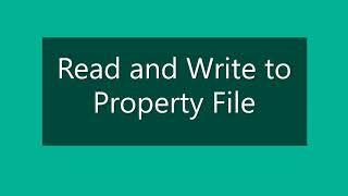 How to Read and Write Properties File in java