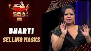 Bharti Selling Masks at Smule Mirchi Music Awards 2021 | Filmy Mirchi