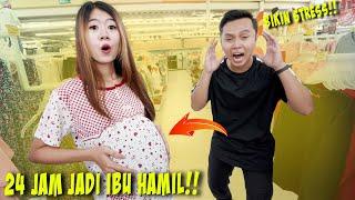 TANTANGAN 24 JAM JADI IBU HAMIL!! PENUH DRAMA BIKIN STRESS!!