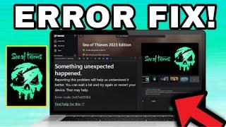 How To FIX Xbox error code 0X87E0000D In Sea of thieves 2024