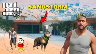 Gta 5: Franklin & Shinchan Surviving Biggest Sandstorm in Gta5.!As Gaming Malayalam