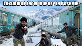 Most Luxurious Jammu Kashmir Train in -8° Heavy Snowfall | Switzerland of India