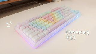 ⌨️ Aesthetic Keyboard Build - Womier (Gamakay) K87, Marshmallow switches, POM Jelly keycaps