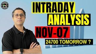 Trade Setup For Nov-06 || Intraday Analysis For Tomorrow || Can Nifty To Hit 24700 ?