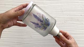 DIY  Awesome Glass Jar Recycling Idea | Glass Jar Craft | Bath Decort | Lantern