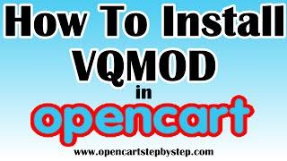 How To Install VQMod On Opencart 1.5.6.4