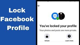 How to Lock Facebook Profile 2024 (NEW)