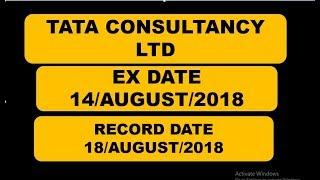 TCS EX DATE ANNOUNCED 14/AUG/2018