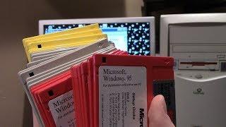 Installing Windows 95 From 29 Floppy Disks - An Attempt