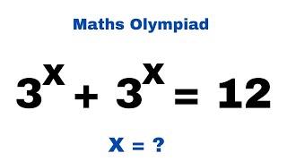 Solving Exponential Equation Using Logarithm Maths Olympiad