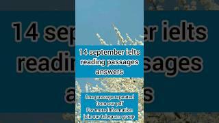 14 september ielts reading passages 14 September ielts reading passage #ielts