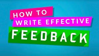 How to write effective student feedback