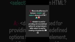 datalist & select tag use in HTML form#interview#faq#html #subscribe#followformore #webdevelopment