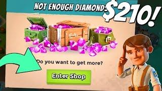 Spending MORE Diamonds on My Low Level Boom Beach Account!! (28,000 Diamonds Spent)