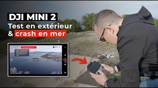 DJI MINI 2 : TEST EN EXTÉRIEUR (J'ai crashé mon drone en mer , tout ce qu'il ne faut pas faire...)